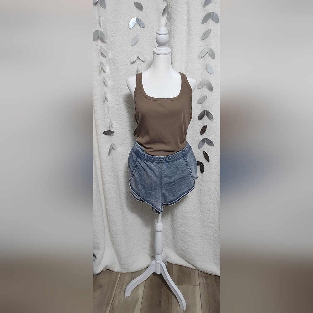 Xhilaration BlueWash/ Tie Die Soft Shorts Size: L
